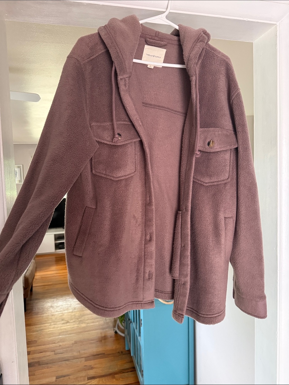 Thread & Supply Mauve Fleece Hoodie